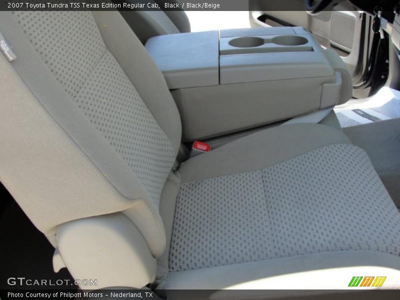 Black / Black/Beige 2007 Toyota Tundra TSS Texas Edition Regular Cab