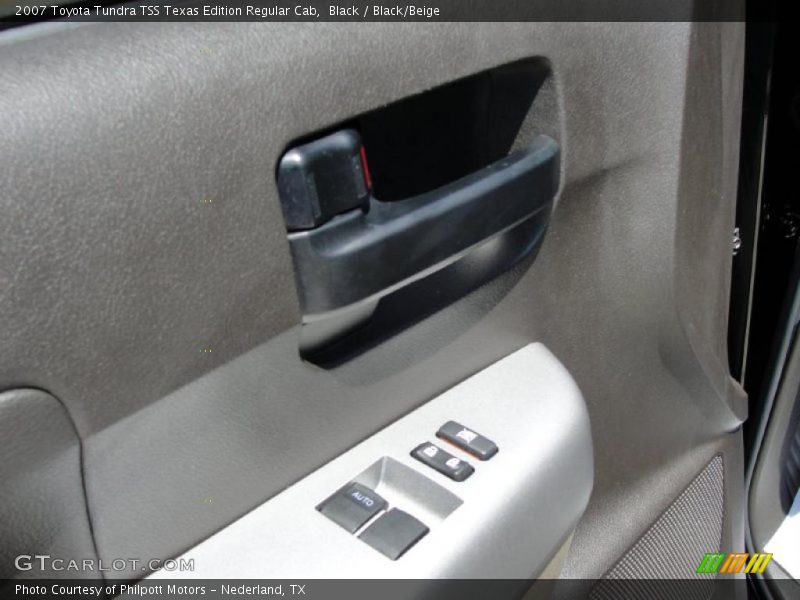 Black / Black/Beige 2007 Toyota Tundra TSS Texas Edition Regular Cab