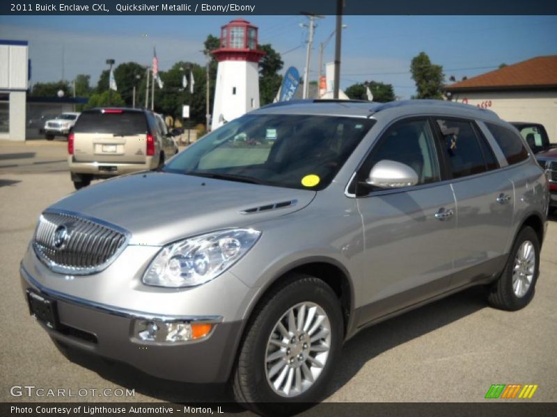 Quicksilver Metallic / Ebony/Ebony 2011 Buick Enclave CXL