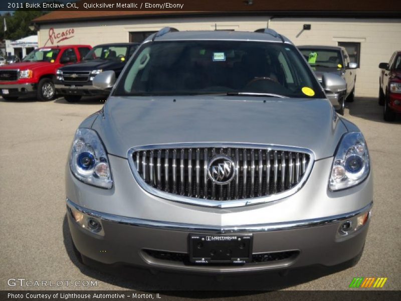 Quicksilver Metallic / Ebony/Ebony 2011 Buick Enclave CXL