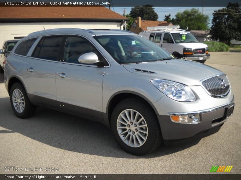 Quicksilver Metallic / Ebony/Ebony 2011 Buick Enclave CXL