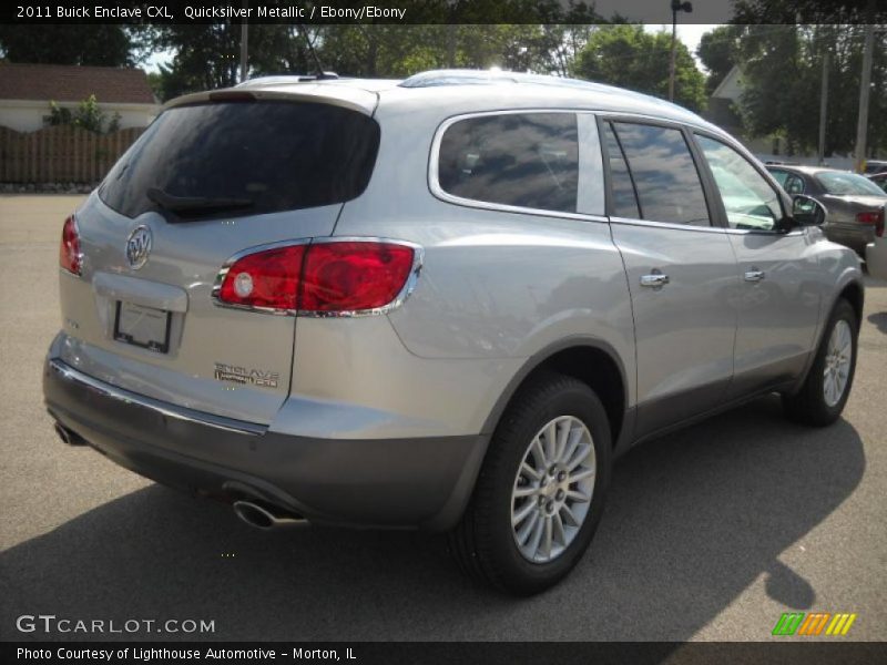 Quicksilver Metallic / Ebony/Ebony 2011 Buick Enclave CXL