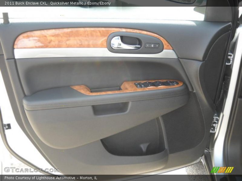 Quicksilver Metallic / Ebony/Ebony 2011 Buick Enclave CXL
