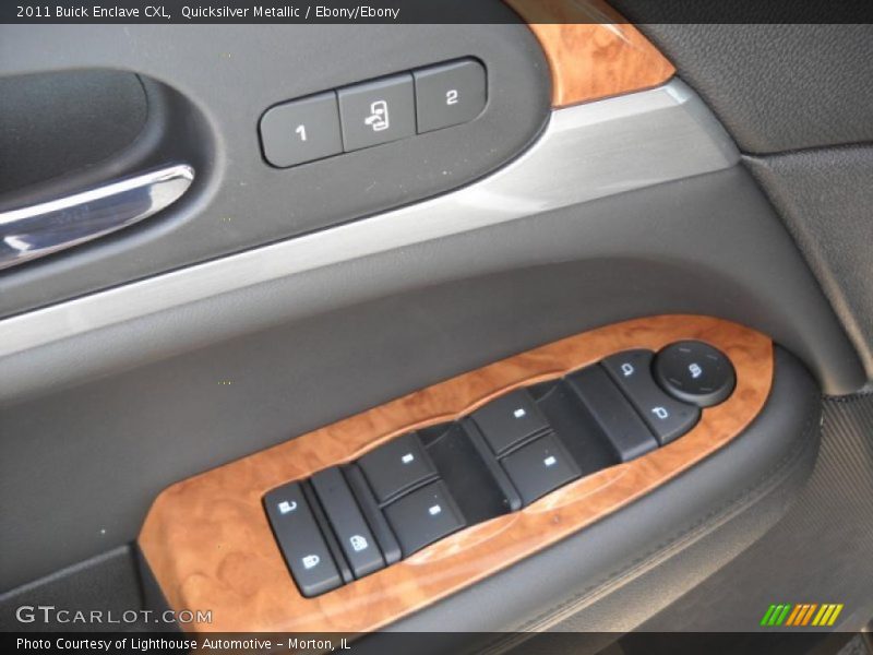Quicksilver Metallic / Ebony/Ebony 2011 Buick Enclave CXL