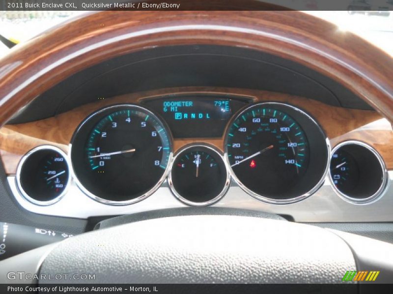 Quicksilver Metallic / Ebony/Ebony 2011 Buick Enclave CXL