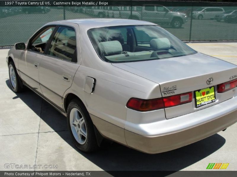 Cashmere Beige Metallic / Beige 1997 Toyota Camry LE V6