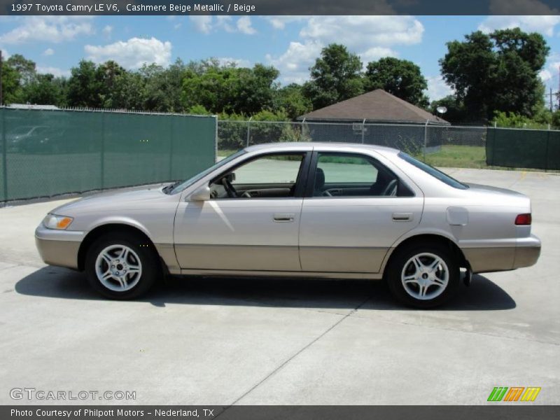Cashmere Beige Metallic / Beige 1997 Toyota Camry LE V6