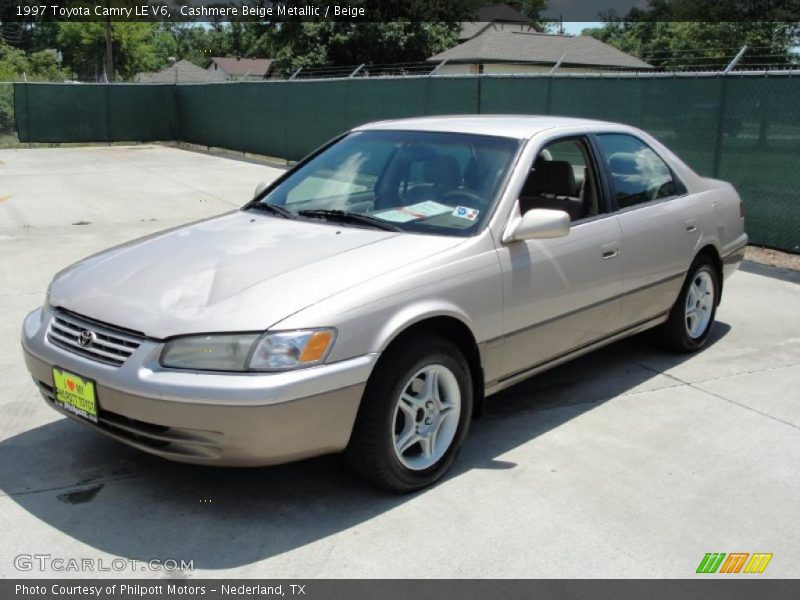 Cashmere Beige Metallic / Beige 1997 Toyota Camry LE V6