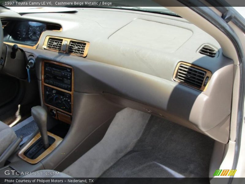 Cashmere Beige Metallic / Beige 1997 Toyota Camry LE V6