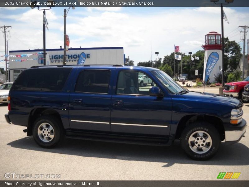 Indigo Blue Metallic / Gray/Dark Charcoal 2003 Chevrolet Suburban 1500 LT 4x4