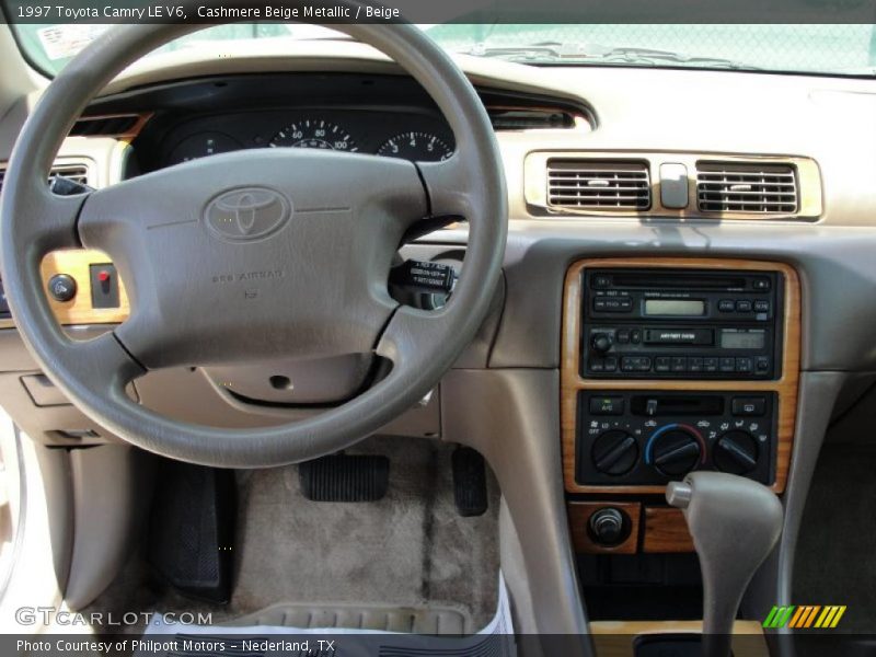 Cashmere Beige Metallic / Beige 1997 Toyota Camry LE V6