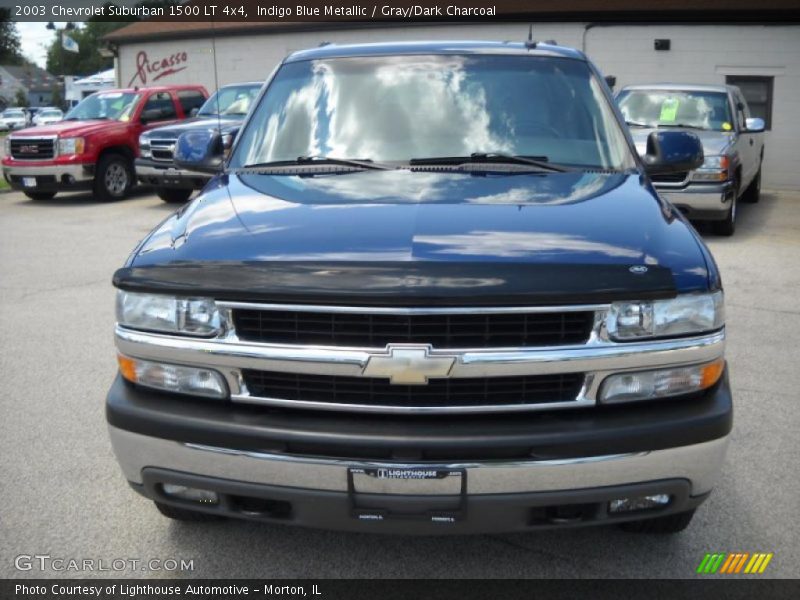 Indigo Blue Metallic / Gray/Dark Charcoal 2003 Chevrolet Suburban 1500 LT 4x4