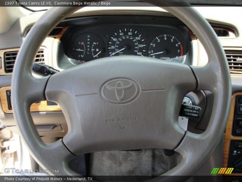 Cashmere Beige Metallic / Beige 1997 Toyota Camry LE V6