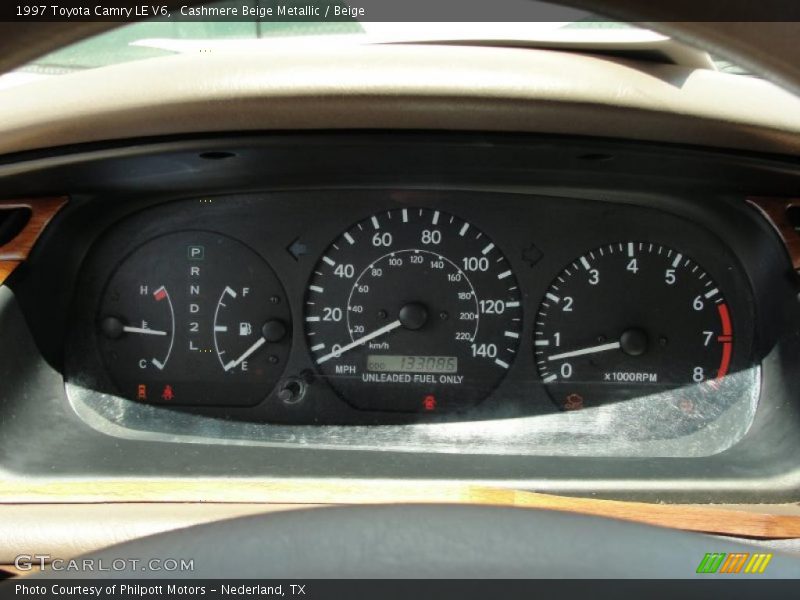 Cashmere Beige Metallic / Beige 1997 Toyota Camry LE V6
