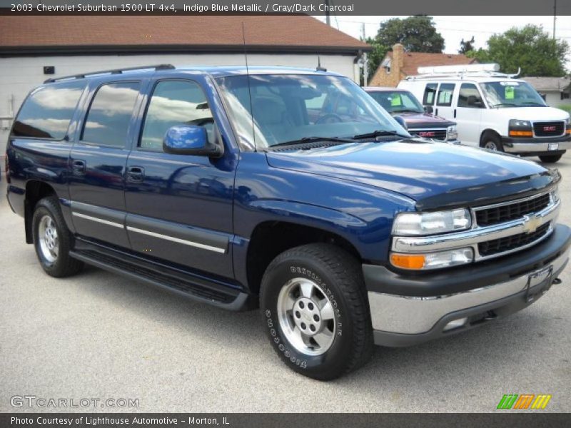 Indigo Blue Metallic / Gray/Dark Charcoal 2003 Chevrolet Suburban 1500 LT 4x4