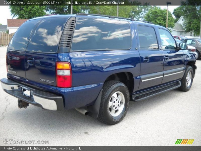 Indigo Blue Metallic / Gray/Dark Charcoal 2003 Chevrolet Suburban 1500 LT 4x4