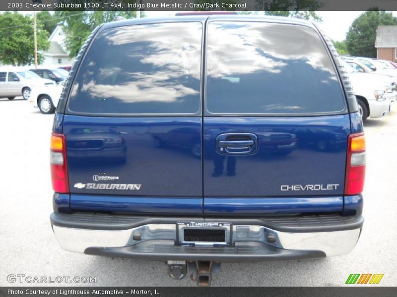 Indigo Blue Metallic / Gray/Dark Charcoal 2003 Chevrolet Suburban 1500 LT 4x4