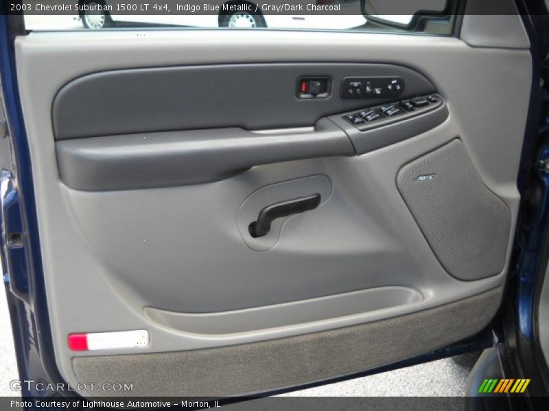 Indigo Blue Metallic / Gray/Dark Charcoal 2003 Chevrolet Suburban 1500 LT 4x4