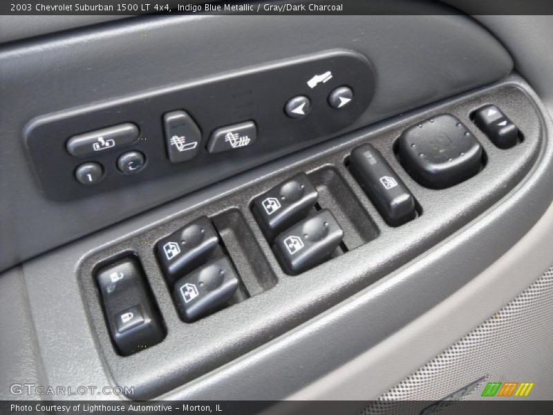 Indigo Blue Metallic / Gray/Dark Charcoal 2003 Chevrolet Suburban 1500 LT 4x4