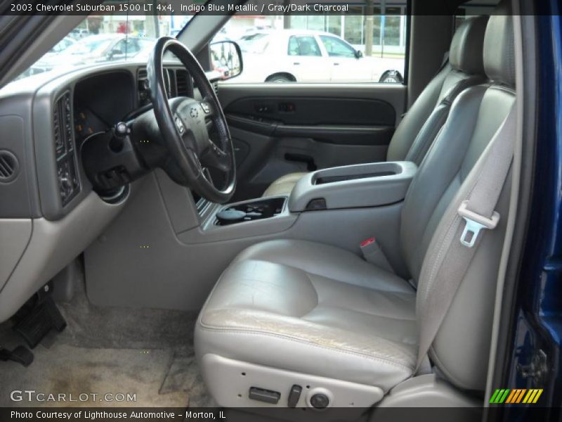 Indigo Blue Metallic / Gray/Dark Charcoal 2003 Chevrolet Suburban 1500 LT 4x4