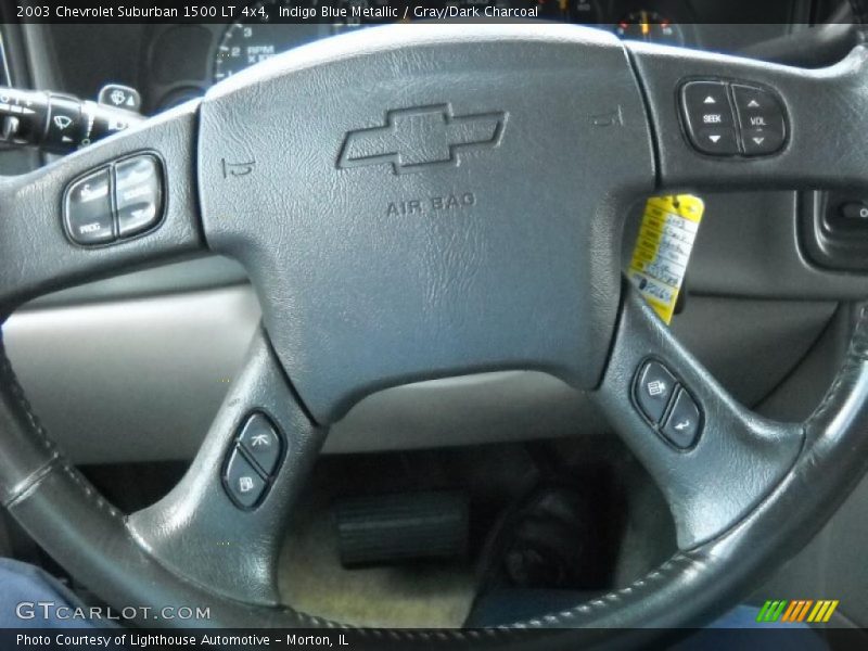 Indigo Blue Metallic / Gray/Dark Charcoal 2003 Chevrolet Suburban 1500 LT 4x4