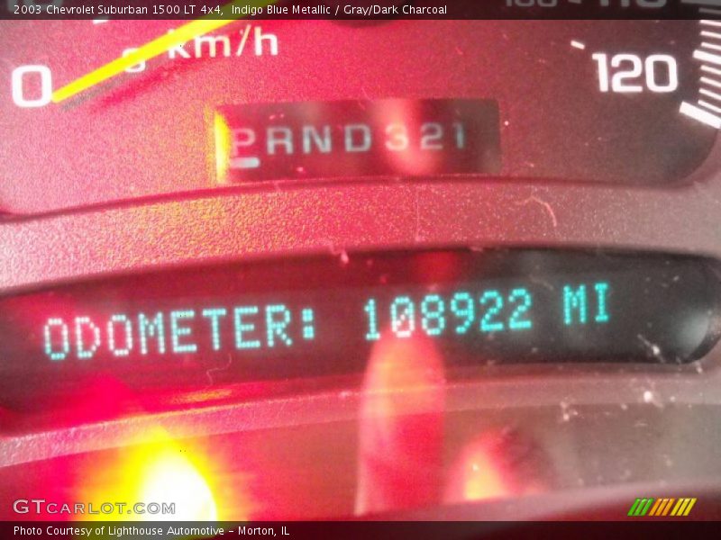 Indigo Blue Metallic / Gray/Dark Charcoal 2003 Chevrolet Suburban 1500 LT 4x4