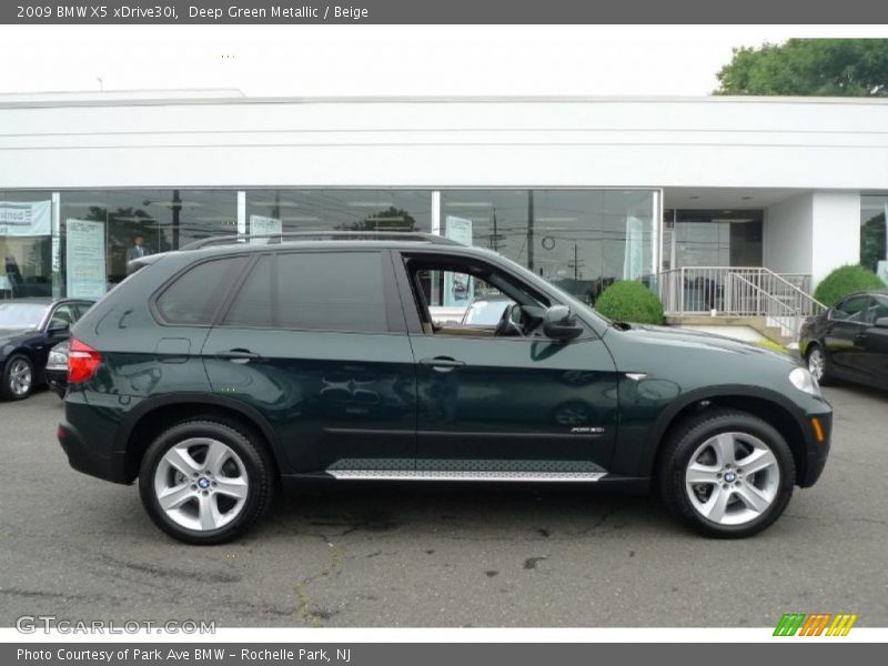 Deep Green Metallic / Beige 2009 BMW X5 xDrive30i