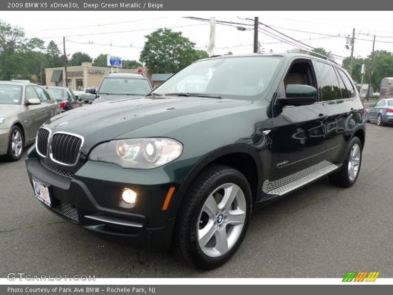 Deep Green Metallic / Beige 2009 BMW X5 xDrive30i