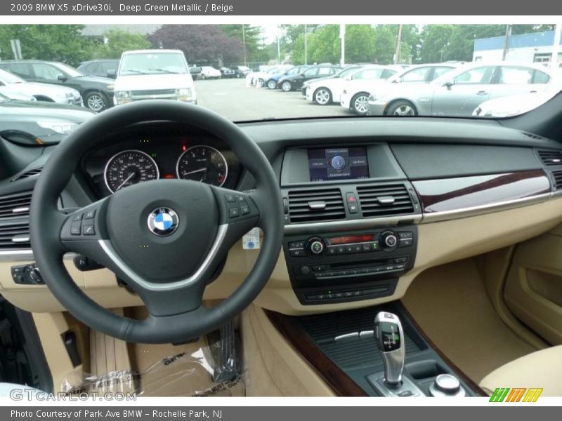 Deep Green Metallic / Beige 2009 BMW X5 xDrive30i