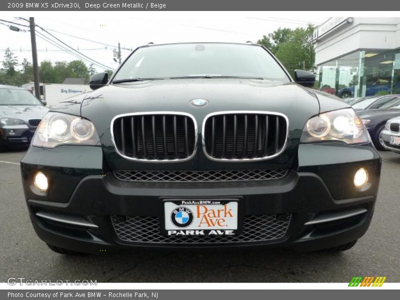 Deep Green Metallic / Beige 2009 BMW X5 xDrive30i