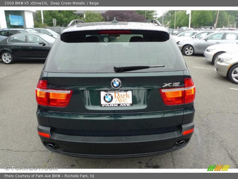 Deep Green Metallic / Beige 2009 BMW X5 xDrive30i