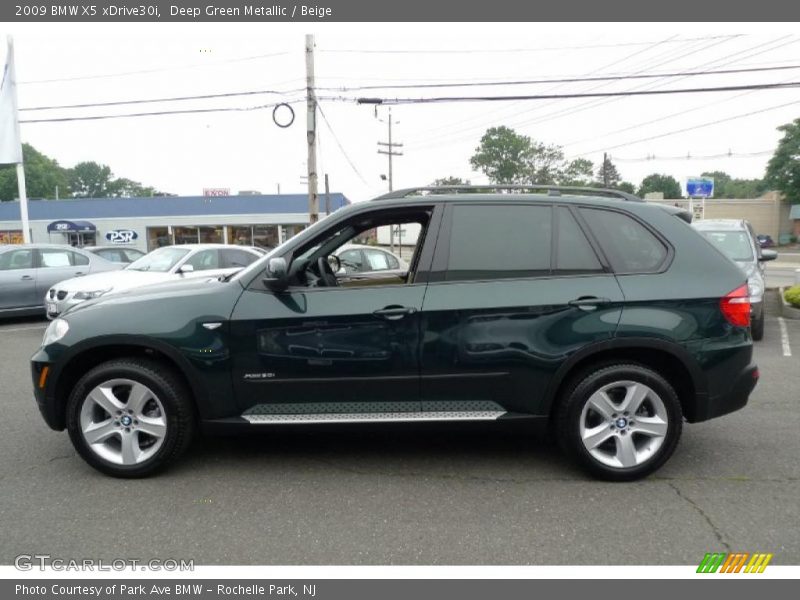 Deep Green Metallic / Beige 2009 BMW X5 xDrive30i