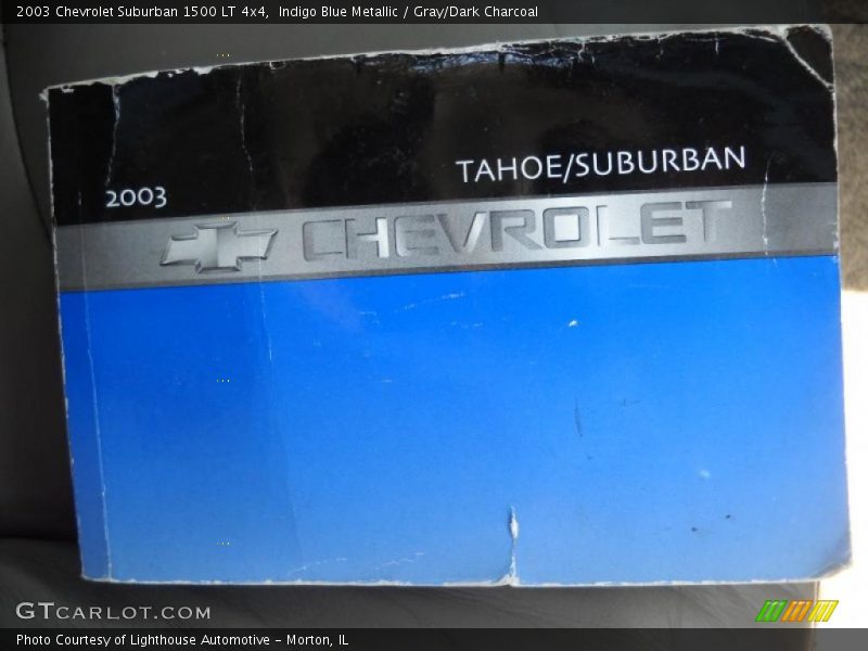 Indigo Blue Metallic / Gray/Dark Charcoal 2003 Chevrolet Suburban 1500 LT 4x4