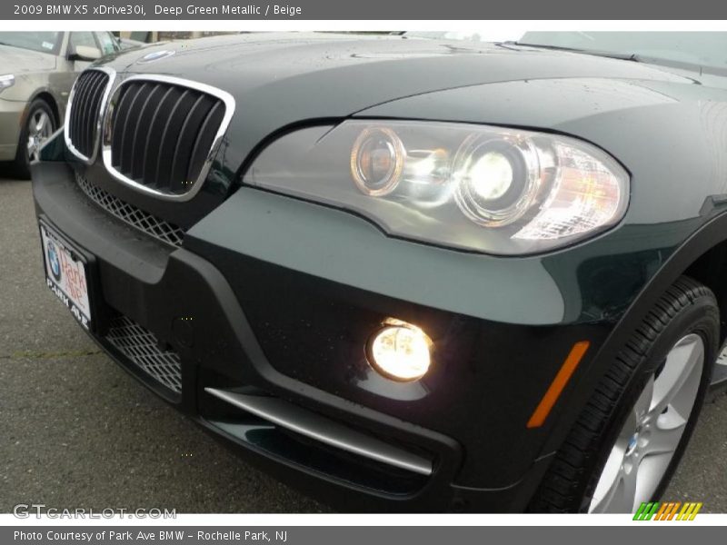 Deep Green Metallic / Beige 2009 BMW X5 xDrive30i