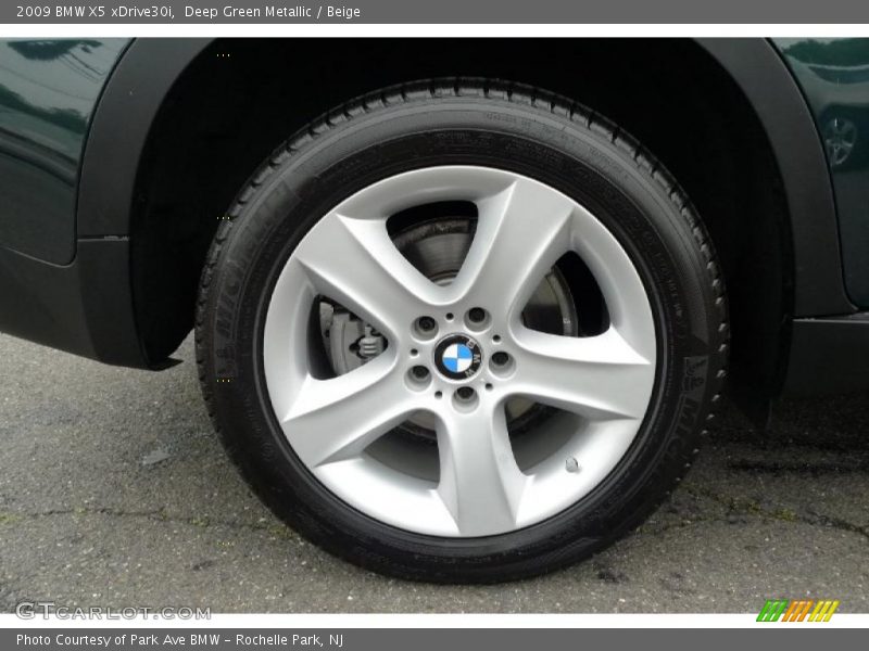 Deep Green Metallic / Beige 2009 BMW X5 xDrive30i
