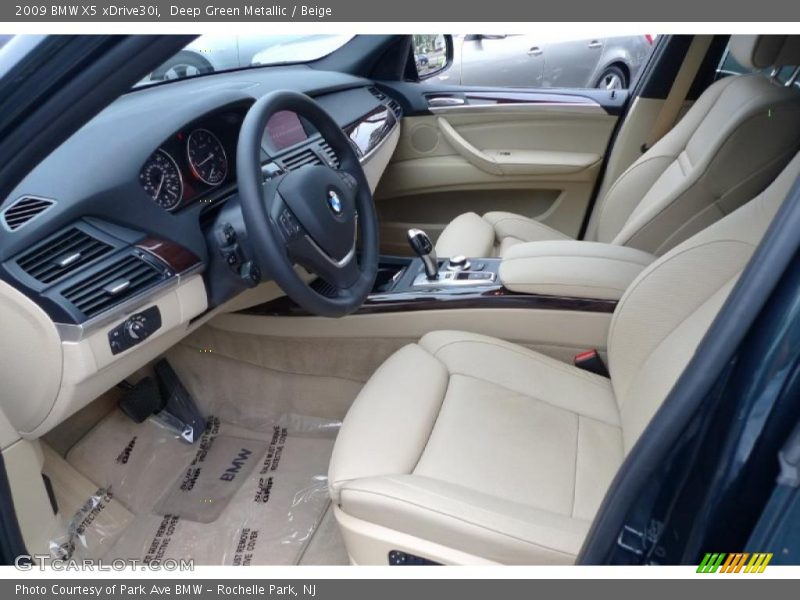 Deep Green Metallic / Beige 2009 BMW X5 xDrive30i