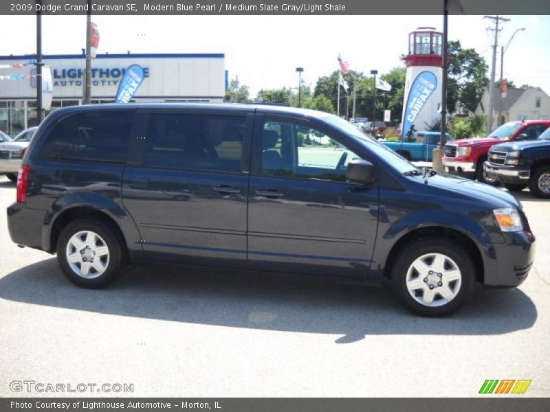 Modern Blue Pearl / Medium Slate Gray/Light Shale 2009 Dodge Grand Caravan SE