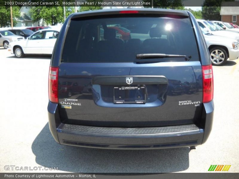 Modern Blue Pearl / Medium Slate Gray/Light Shale 2009 Dodge Grand Caravan SE