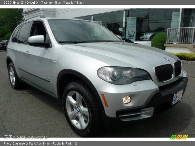 Titanium Silver Metallic / Black 2009 BMW X5 xDrive30i