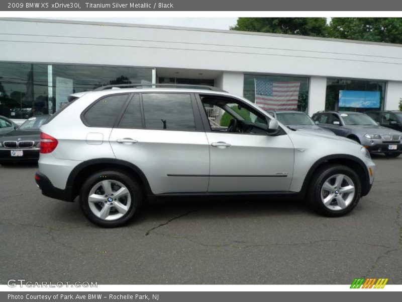 Titanium Silver Metallic / Black 2009 BMW X5 xDrive30i