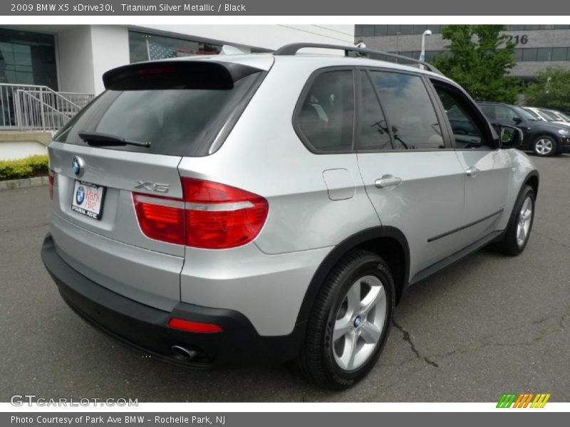 Titanium Silver Metallic / Black 2009 BMW X5 xDrive30i