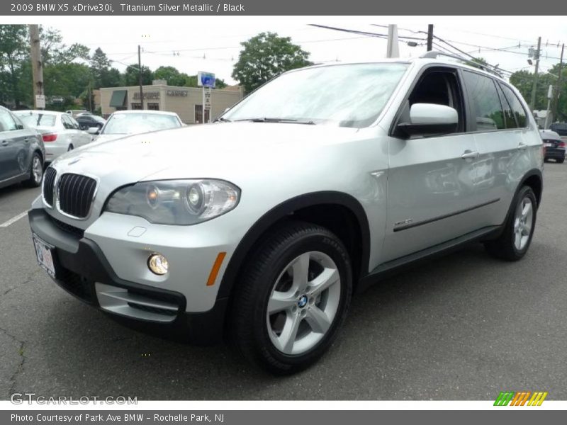 Titanium Silver Metallic / Black 2009 BMW X5 xDrive30i