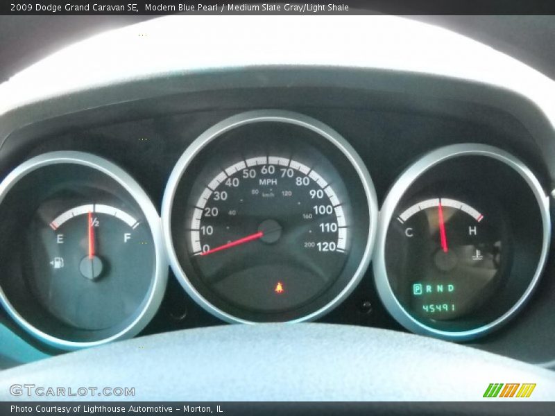 Modern Blue Pearl / Medium Slate Gray/Light Shale 2009 Dodge Grand Caravan SE