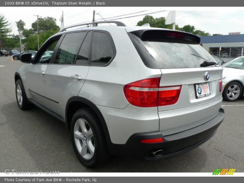 Titanium Silver Metallic / Black 2009 BMW X5 xDrive30i