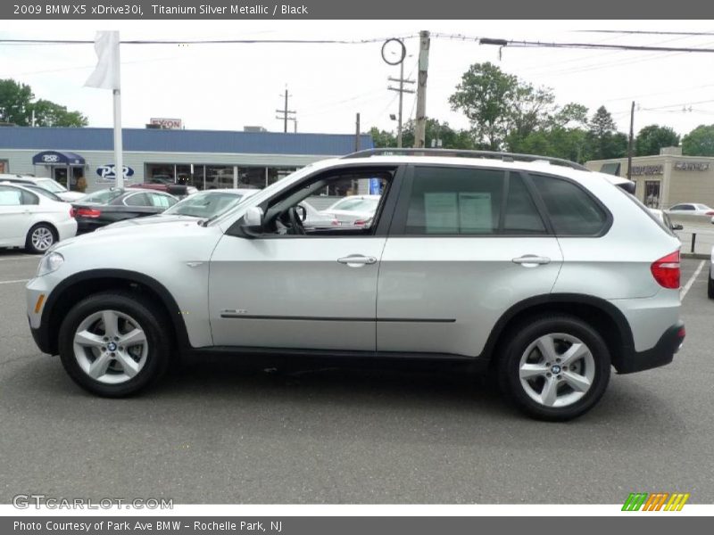 Titanium Silver Metallic / Black 2009 BMW X5 xDrive30i
