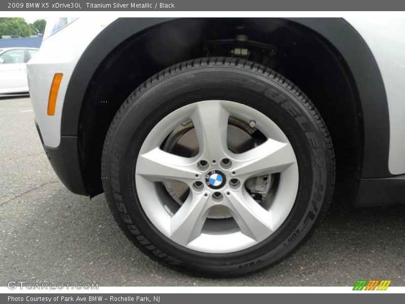 Titanium Silver Metallic / Black 2009 BMW X5 xDrive30i
