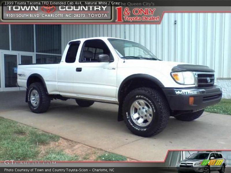 Natural White / Gray 1999 Toyota Tacoma TRD Extended Cab 4x4
