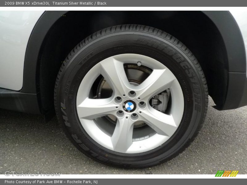 Titanium Silver Metallic / Black 2009 BMW X5 xDrive30i