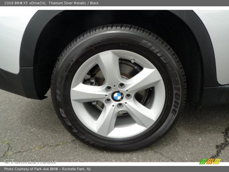 Titanium Silver Metallic / Black 2009 BMW X5 xDrive30i