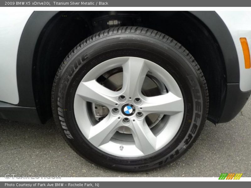 Titanium Silver Metallic / Black 2009 BMW X5 xDrive30i